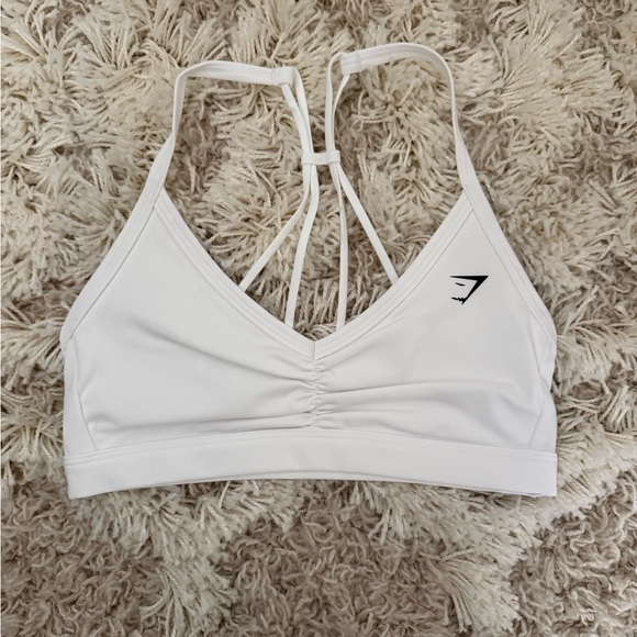 Gymshark Other - Gymshark White Cross-Back Sports Bra